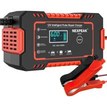 Tinor - Car Battery Charger, 12V 6A Smart Battery Charger, Automotive Battery Maintainer Desulfator