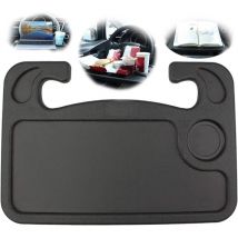 Car Driving Table, Steering Wheel Table Food Tray Hook, Car Travel Essential Gadgets Car Food Tray Laptop and Car Accessories