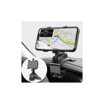 Car Phone Holder 360 Degree Rotation Dashboard Mobile Phone Holders Automobile Car Phone Mount for gps and 4-7 inch Smartphones 1pc Black