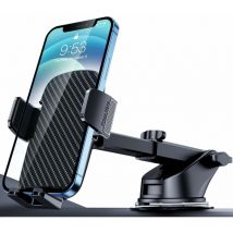 Car Phone Holder [Military Suction Cup] Car Phone Holder [Super Stable] 360° Rotating Suction Cup for Dashboard and Windshield, Universal Car gps for