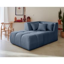 Lisa Design - Caracas - modulsofa recamiere links - aus stoff - blau