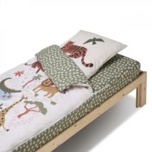 Caradou Parure de lit enfant 90x190cm avec couette Jungle