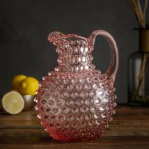 Chehoma - Carafe cristal rose pointe de diamant 2L