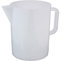 Gig Caraffa Graduata, 5 Litri, Polietilene, Bianco - Giganplast
