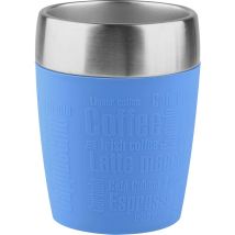 Emsa 514515 Travel Cup Bicchiere Termico, Acciaio Inossidabile, Blu