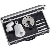 Fliesenbohrerset D.6,8,10 12mm m.Staubabsaugung u.Zentrierhilfe Carat