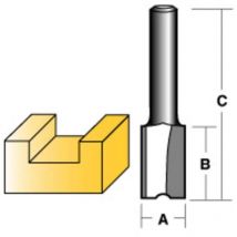 Straight Router Bit 13Mm Long 1/4' Shank - Carbitool