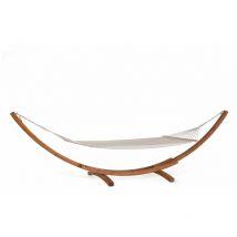 Aqpet - Amaca da Giardino con Supporto in Legno da Esterno Dimensioni 320 x 100 x 110 h Fino a 150 kg