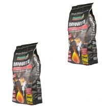 Carbone vegetale per grill 'briquette' kg 3 ca. 2 pezzi df 700852