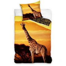 Giraffe Bettwäsche Set aus Baumwolle für Kinder – 140x200 cm Bettbezug & 70x70 cm Kissenbezug