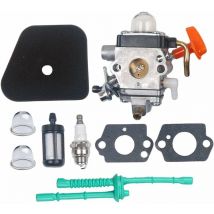 S-giant - Carburateur avec Ligne de Carburant Compatible with débroussailleuse stihl FS100 FS100R FS110 FS110R FS110X FS110RX FS100RX FS130 FS130R
