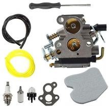 Cyslmuk - Carburateur avec tournevis de réglage du filtre à Air pour pièces de rechange de tronçonneuse Husqvarna