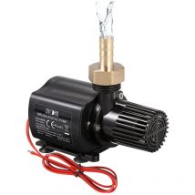 GTA - lifcausal Pompe submersible étanche sans balais 12V silencieuse 800L/H 15W 5m - collier, connecteur 4', filtre pour fontaines, aquariums et