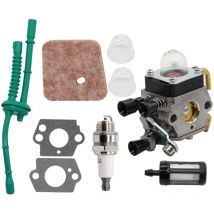 Carburateur Debroussailleuse pour Stihl FS38 FS45 FS46 FS55 FS74 FS75 FS80 FS85 HL45 HL75 HS70 HS74 Débroussailleuse Brosse Kit de pilote de