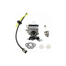 Carburateur et Filtre à Essence de 11mm avec Bougie d'Allumage pour al-ko Alko Débroussailleuse BC410 BC4535 bc 4125 Moteur. - Ulisem