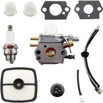 Carburateur Filtre à Air Bougie d'allumage pour Echo SRM2015 SRM2305 SRM2455 ZAMA C1U-K53 C1U-K52 AT203A-Trimmer