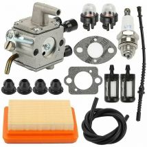 Carburateur Kit de filtre à air de carburateur pour Stihl Fs120 Fs200 Fs250 Fs300 Fs350 thsinde