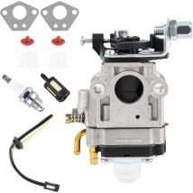 Aiperq - Carburateur, Kits de Carburateu, Carburateur pour Moteur de Débroussailleuse Bougie D'allumage et Filtre à Essence Carburateur Kit pour