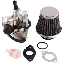Lifcausal - Carburateur PZ19 avec filtre à air filtre à carburant pour 50CC-125CC Dirt Bike atv Scooter cyclomoteur, Multicolore