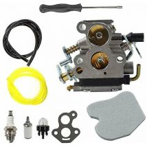 Alovez - Carburatore con cacciavite, filtro dell'aria, candela per motosega Husqvarna 135 140 435 435E 440 440E Jonsered CS2240 CS2240S CS410