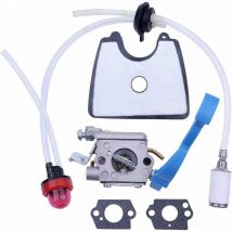 Carburatore con linea filtro aria e kit regolazione carburante per soffiatore Husqvarna 125B 125BX 125BVX per Zama C1Q-W37 581798001