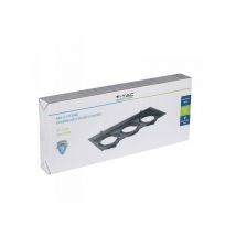 Carcassa Plafoniera Da Incasso Orientabile Rettangolare Per 3 Posti Lampade Led AR111 Cornice Bianco SKU-3583