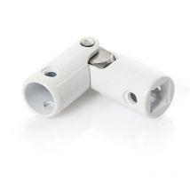 Cardan pour volet roulant - sortie carrée 8mm & ronde 12 mm laqué blanc