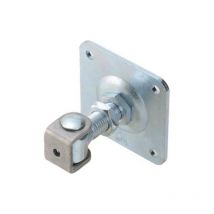 Cardine a saldare cavallotto + piastra 378 Combi zincato regolabile m24 (4 pezzi) Combi