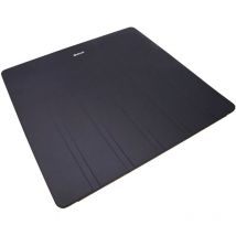 Caressi - Silikon Abtropfmatte für Geschirr 400x415x9mm - ideal für Spülen ohne Abtropffläche, anthrazit