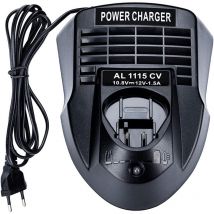 Fitags - Cargador de batería de iones de litio AL1115CV de 10,8 v, 12 v y 1,5 a, para taladro/destornillador Bosch BC430, BC330 y 2 607 336 996,