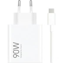 Cargador de pared + cable usb a a usb-c xiaomi 90 w