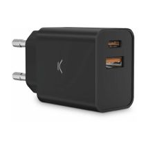 Ksix - Cargador de Red 30 w, pps, Power Delivery, Carga Ultra rápida, Multipuerto 1 x usb-c + 1 x usb-a, Blanco