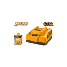 Ingco - cahersa- cargador rapido 20V litio carga rapida