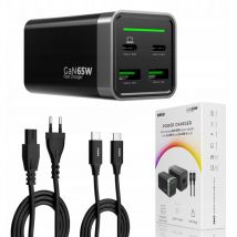 CARGADOR RÁPIDO DE ESCRITORIO USB C 4x USB 65W TIPO C + CABLE USB C 100W
