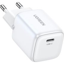 Ugreen - Cargador de pared Nexode Mini, blanco, 1x usb-c 20W pd GaN rápido