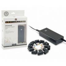 Conceptronic - CNB90 Interior 90W Negro Adaptador e inversor de Corriente - Fuente de alimentación (100-240, 50/60, 90 w, Interior, Portátil, Negro)