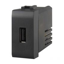Cargador usb 4box para Bticino Axolute antracita 2.1A 4B.HS.USB