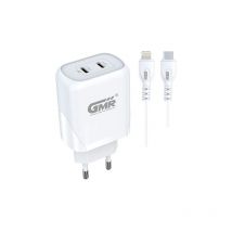 GMR - cargador usb X2 tipo c pd 40W lightbing