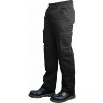 Tuffsafe - Cargo Trousers Black 30 w 33 Leg - Black