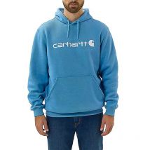 Carhartt 100074 Signature Logo Sweatshirt Blue Lagoon S
