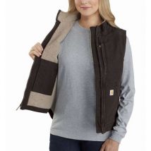 Gilet in feltro foderato in sherpa Taupe t.xs - 104224-032-XS - Carhartt