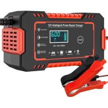 Caricabatteria per auto intelligente 12V 6A Desolfatore per manutenzione batteria automobilistica 12V con compensazione della temperatura