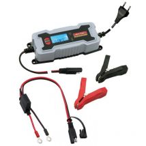 Caricabatterie automatico per batterie al piombo per auto e moto 6V/12V 3,8A con connettori ad occhiello e pinze a coccodrillo Victory