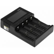 Yoouyida - Caricabatterie Caricabatterie universale intelligente a quattro slot con display standard europeo