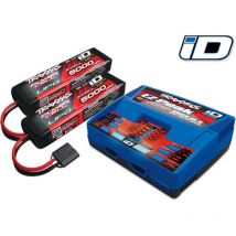 Traxxas - Dual ez Peak Plus Caricabatterie multifunzione per modellismo 100 v, 230 v 8 a Incl. 2 batterie LiPo