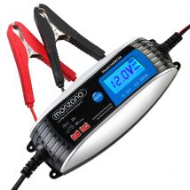 Caricabatterie per Auto Macchina totalmente automatico 6V 12V Moto Caricatore Batteria e Mantenitore macchine e motociclette con Schermo lcd