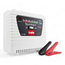 Telwin - caricabatterie portatile 60w 6 12v 4 5a per accumulatori piombo con protezione sovraccarico e inversione polarità led