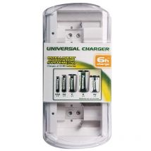 Panasonic - Caricabatterie universale per batterie Ni-Mh per 4 aaa, 4 aa, 4 d, 4 c e 2 9V Eneloop bq CC15