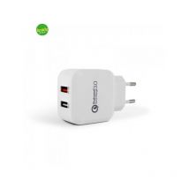 Caricatore 2usb 3.0 5a metronic bianco