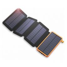 Caricatore solare Batteria esterna portatile da 25000 mAh con 4 pannelli Power Bank impermeabile con 2 usb da campeggio esterno per tablet telefonici